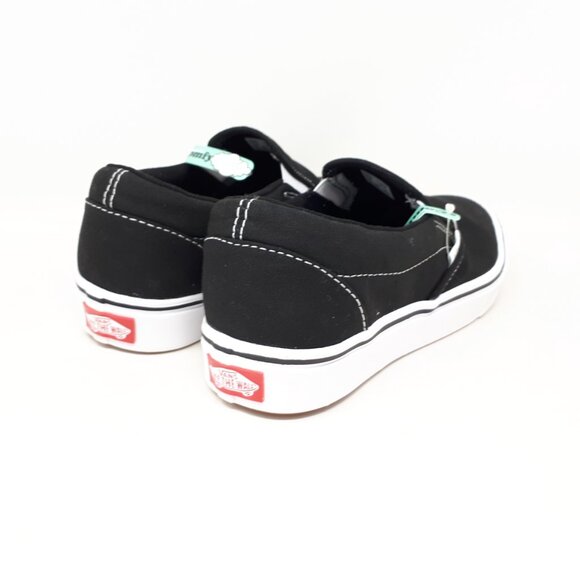 Vans Comfycush Slip On Classic Black Skate Shoe Sneaker Mens 6.5 / Womens 8 NEW - Picture 5 of 12